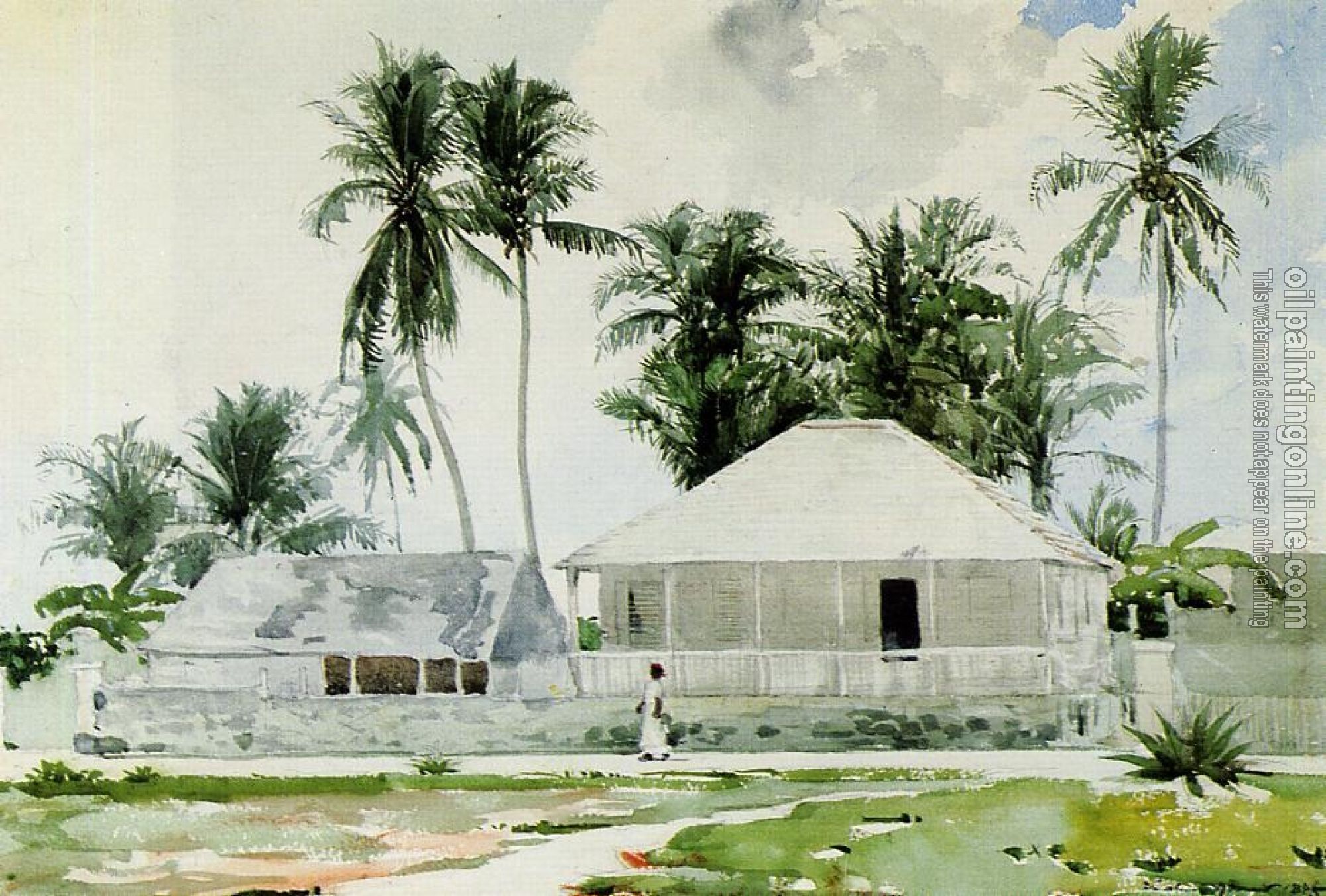 Homer, Winslow - Cabins, Nassau